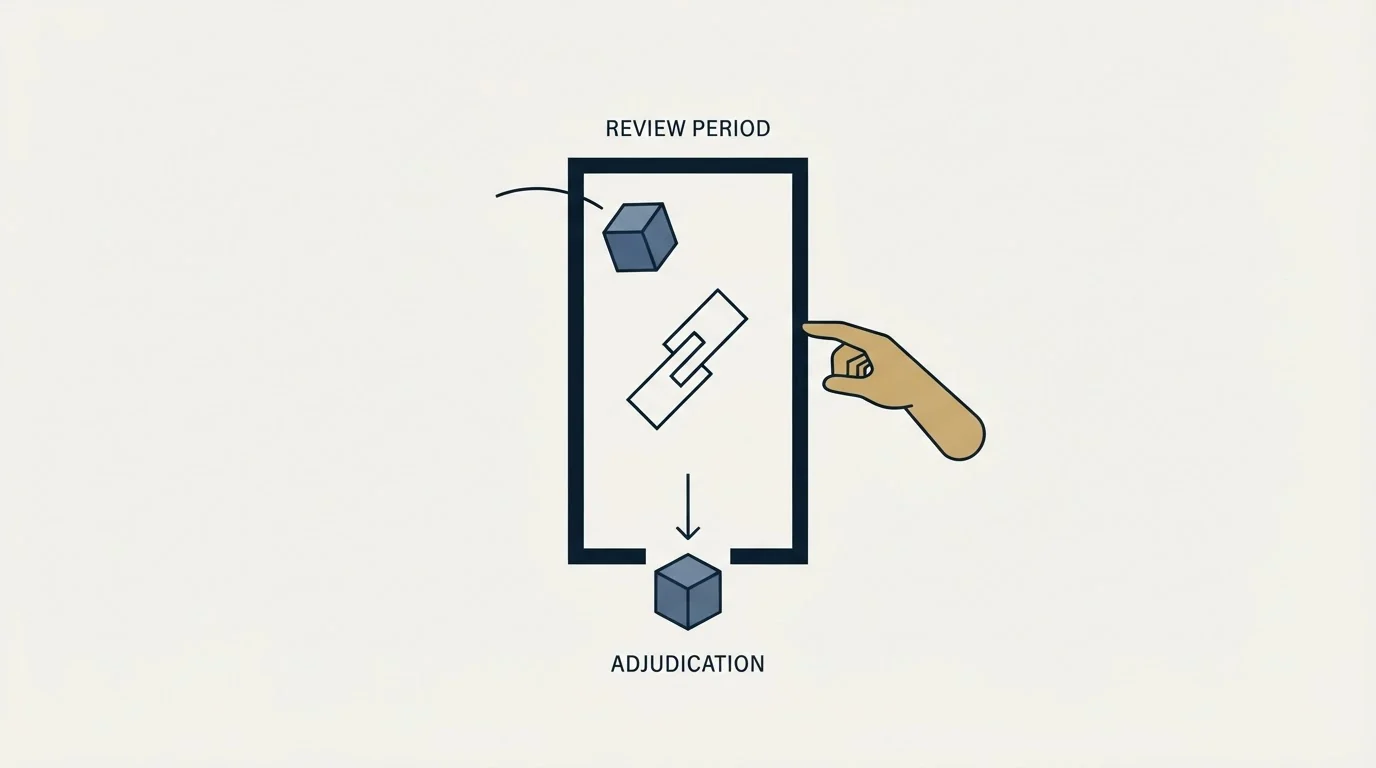 Section illustration: The dispute window