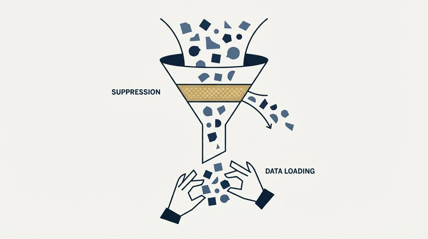 Section illustration: Suppression, exclusions and who loads them
