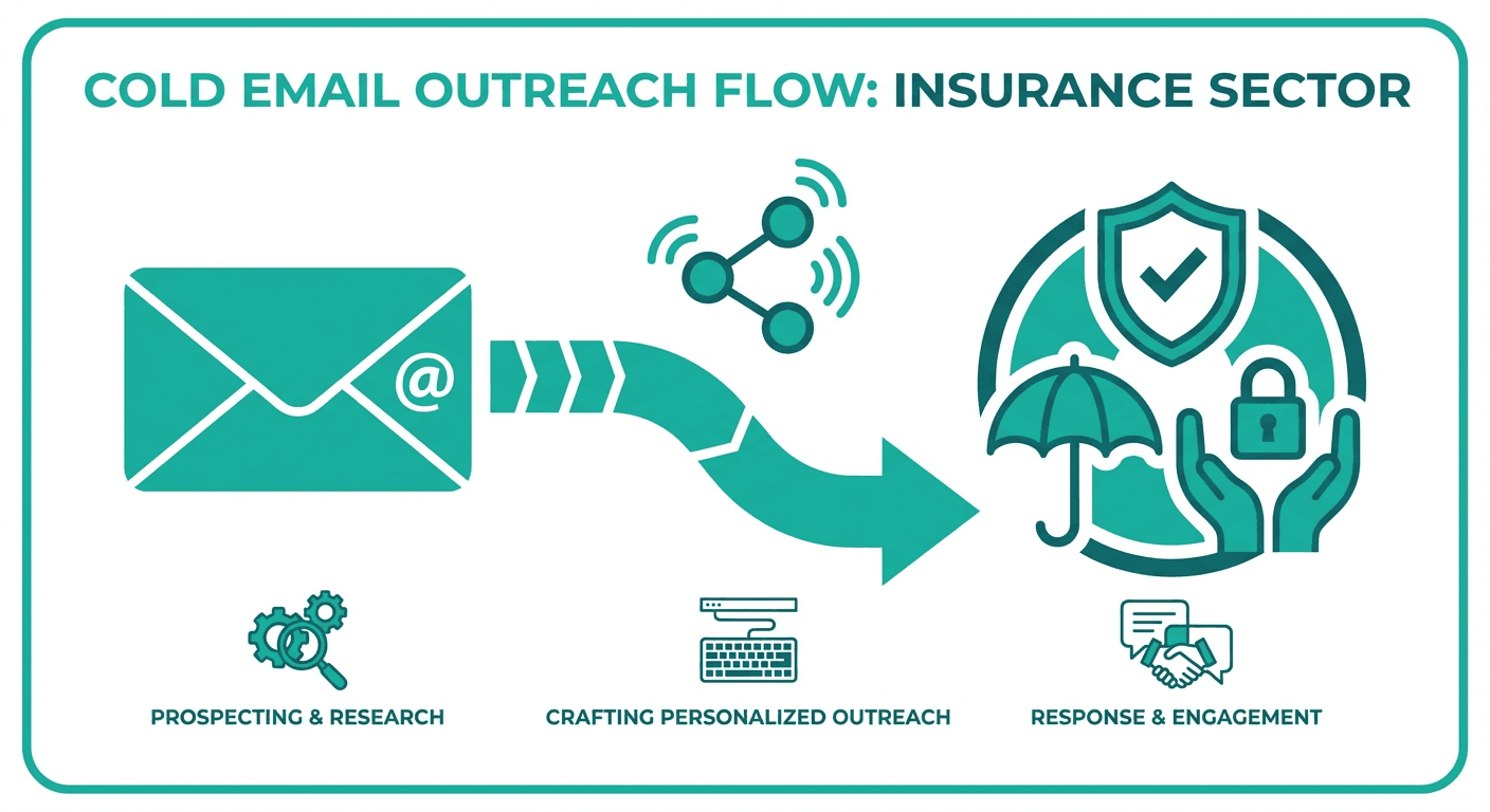 Cold email outreach flow for Insurance
