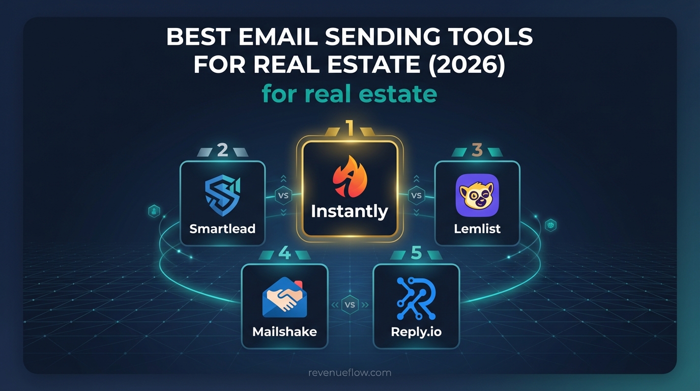 Best Email Sending Tools for Real Estate (2026) | RevenueFlow