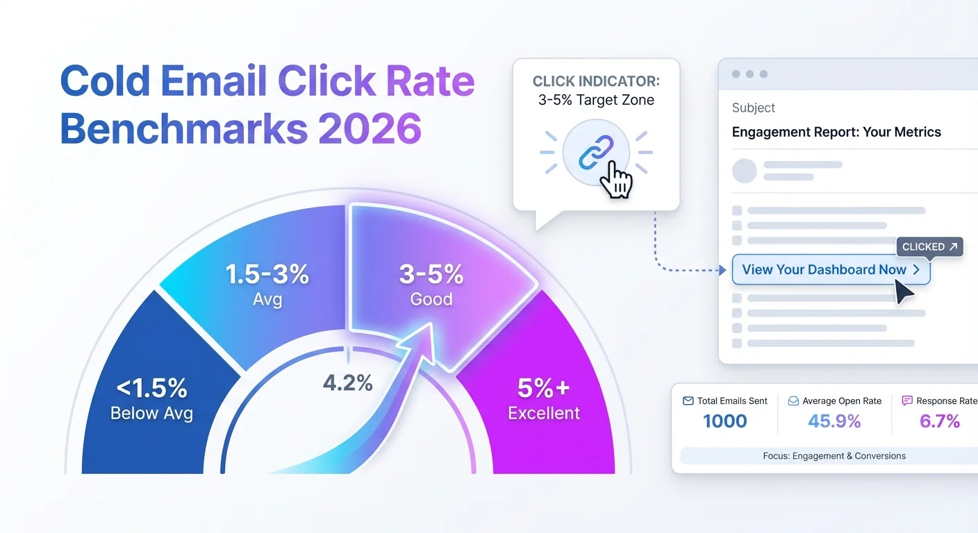 Email Click Through Rates Cold Email Click Rate Benchmarks: 2026 Performance Data | RevenueFlow