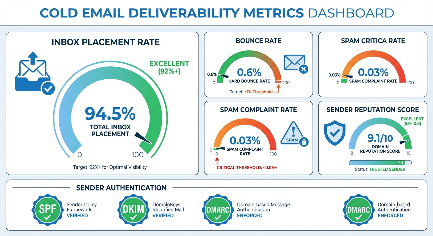 Cold Email Deliverability Benchmarks: 2026 Performance Data | RevenueFlow